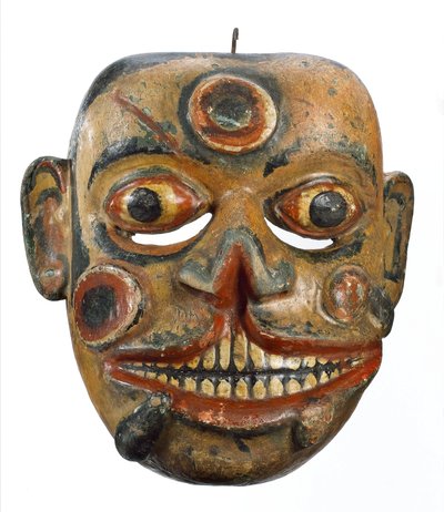 Complementary Medicine Mask Covered with Sores and Leeches, Sri Lanka by John Pardon