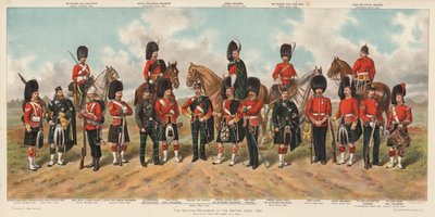 Scottish regiments of the British Army by Richard (after) Simkin
