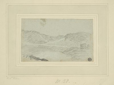 Hilly Landscape by Richard (attr.to) Wilson