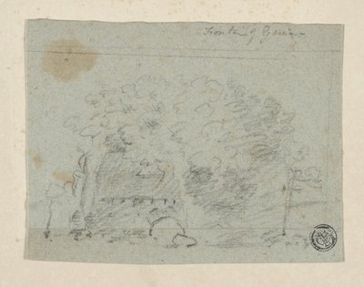 Sketch of Trees Near Bridge by Richard (attr.to) Wilson