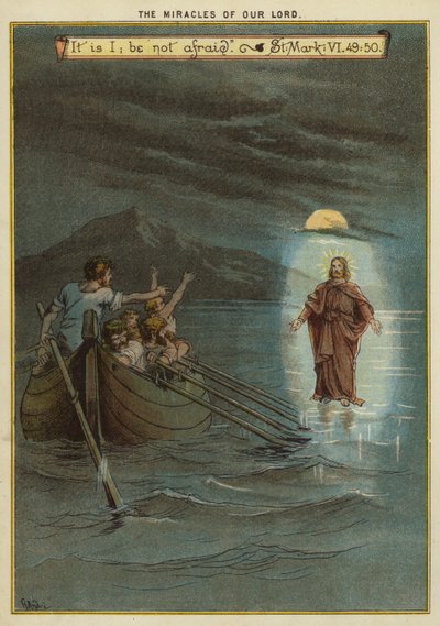 The Miracles of Christ: Jesus walks on water by Richard Andre