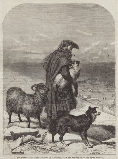 The Highland Shepherd by Richard Ansdell