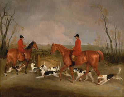 George Mountford, Huntsman to the Quorn, and W. Derry, Whipper-In, at John O