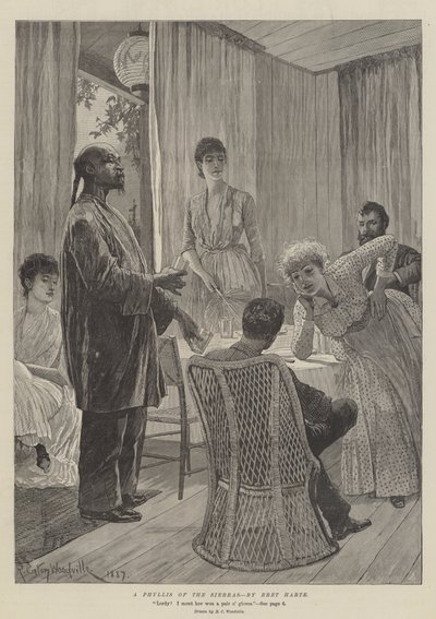 A Phyllis of the Sierras, by Bret Harte by Richard Caton Woodville junior
