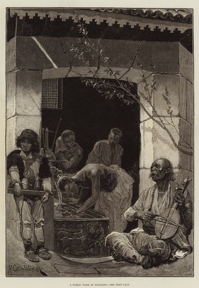A Public Wash at Dulcigno by Richard Caton Woodville junior