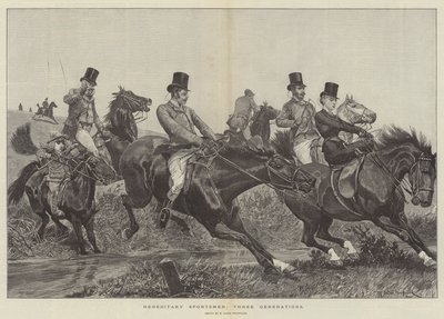 Hereditary Sportsmen, Three Generations by Richard Caton Woodville junior