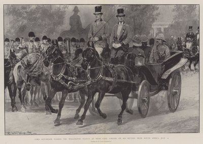 Lord Kitchener Passing the Wellington Statue at Hyde Park Corner on His Return from South Africa, 12 July by Richard Caton Woodville junior