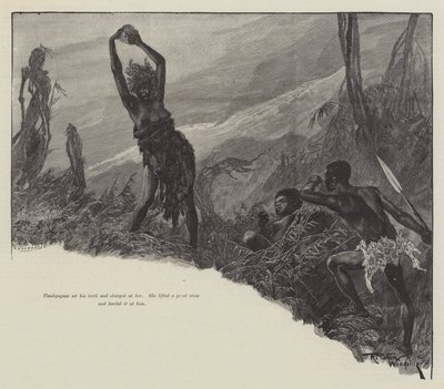 Nada the Lily, by H Rider Haggard by Richard Caton Woodville junior
