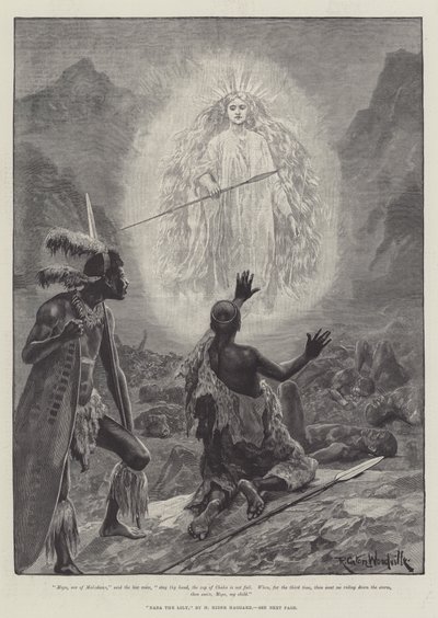 Nada the Lily, by H Rider Haggard by Richard Caton Woodville junior