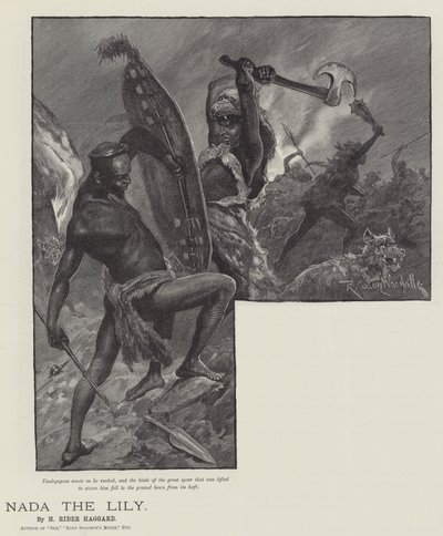 Nada the Lily, by H Rider Haggard by Richard Caton Woodville junior