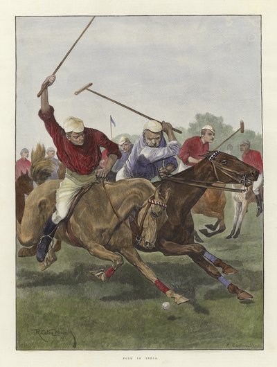 Polo in India by Richard Caton Woodville junior