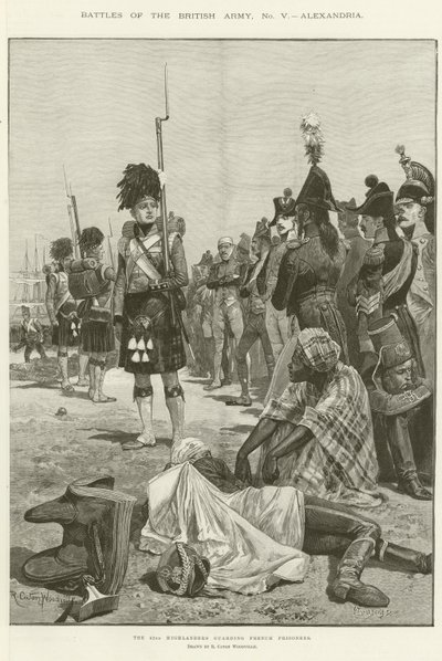 The 42nd Highlanders Guarding the French Prisoners by Richard Caton Woodville junior