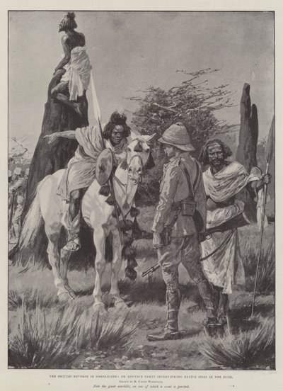 The British Reverse in Somaliland, an Advance Party Interviewing Native Spies in the Bush by Richard Caton Woodville junior