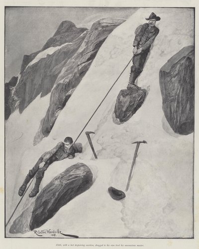 The Man and the Mountain, by Bret Harte by Richard Caton Woodville junior