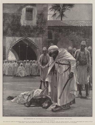 The Repression of Lawlessness in Morocco, an Execution before the Sultan by Richard Caton Woodville junior