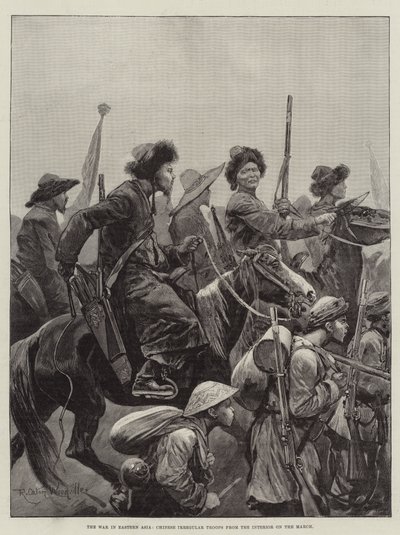 The War in Eastern Asia, Chinese Irregular Troops from the Interior on the March by Richard Caton Woodville junior