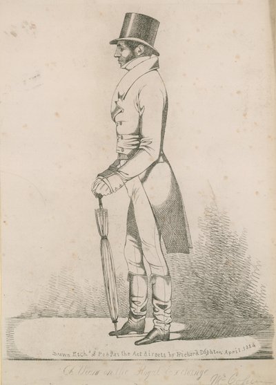 Richard Thornton; A View on the Royal Exchange by Richard Dighton