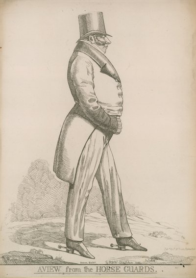 Sir Robert Bolton; A view from the Horse Guards by Richard Dighton