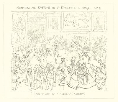 An Exhibition at The Royal Academy by Richard Doyle