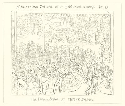 The Flower Show at Chiswick Gardens (1849) by Richard Doyle