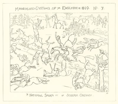 The National Sport of Steeple Chasing by Richard Doyle