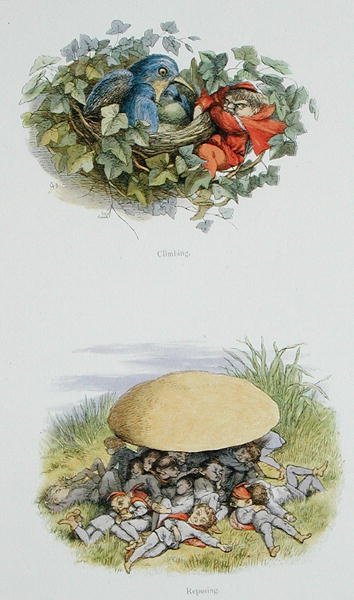 Climbing, and Reposing, illustrations from 