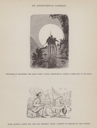 Page from The American Tour of Messrs Brown, Jones and Robinson by Richard Doyle