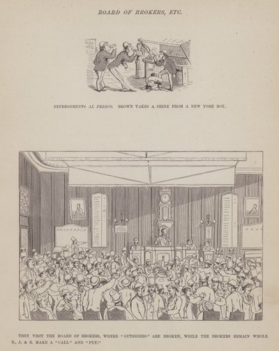 Page from The American Tour of Messrs Brown, Jones and Robinson by Richard Doyle