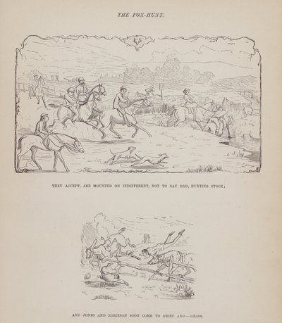Page from The American Tour of Messrs Brown, Jones and Robinson by Richard Doyle