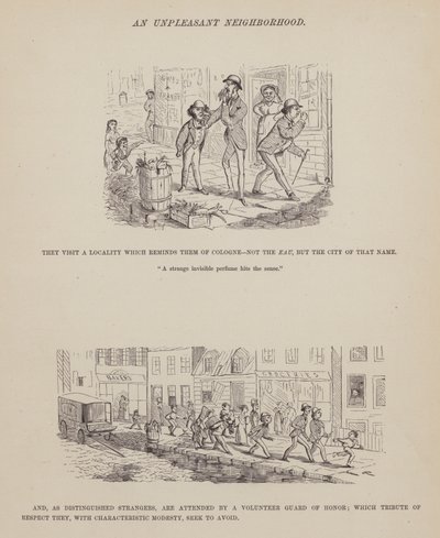 Page from The American Tour of Messrs Brown, Jones and Robinson by Richard Doyle