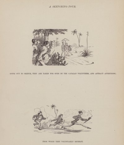 Page from The American Tour of Messrs Brown, Jones and Robinson (engraving) by Richard Doyle