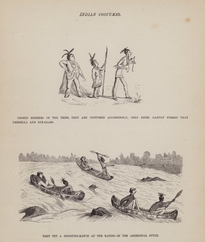 Page from The American Tour of Messrs Brown, Jones and Robinson by Richard Doyle