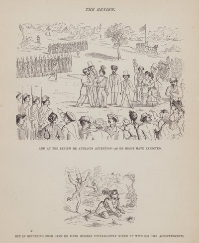 Page from The American Tour of Messrs Brown, Jones and Robinson by Richard Doyle
