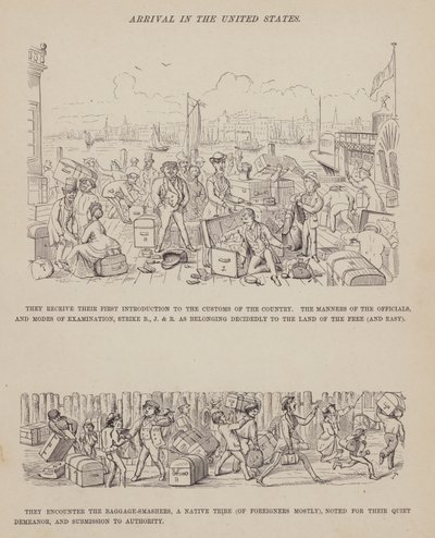 Page from The American Tour of Messrs Brown, Jones and Robinson (engraving) by Richard Doyle