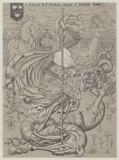 St George killing the Dragon by Richard Doyle