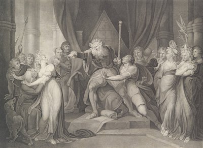 King Lear Casting Out His Daughter Cordelia by Richard Earlom