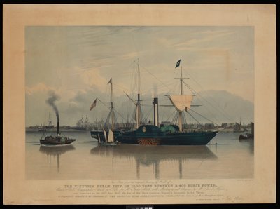 The Victoria Steam Ship, Launched on the 20th June 1837 by Richard G. Reeve