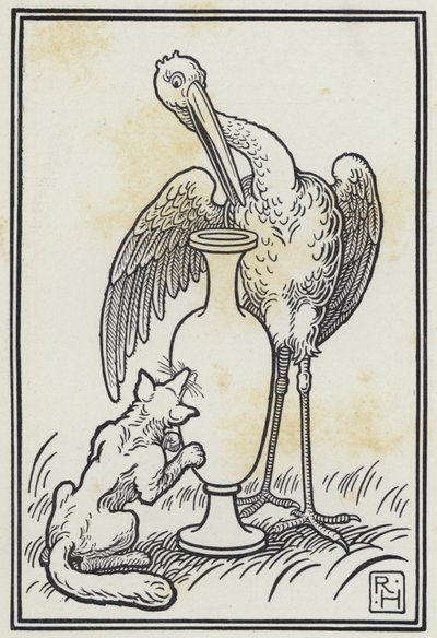 The Fox And The Stork by Richard Heighway