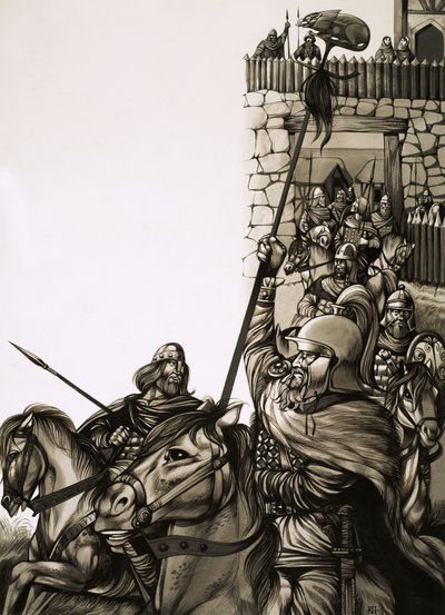 Camelot, the castle of King Arthur and his Knights of the Round Table by Richard Hook