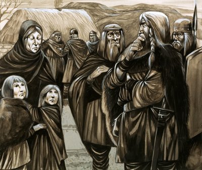 Children of poor Anglo-Saxon families sold into slavery by Richard Hook