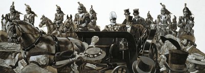 Crowds jeered and booed when King Edward drove in state through Paris by Richard Hook