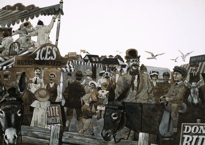 Day Trips to the Seaside Were a Popular Form of Entertainment in Edwardian Times by Richard Hook