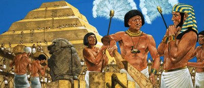 Imhotep, the Astronomer and Architect, with the Pharaoh Zoser by Richard Hook