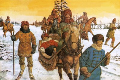 Ivan the Great in a sleigh by Richard Hook