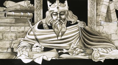 King Alfred Was a Keen Scholar by Richard Hook