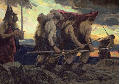 The Burial of Siegfried, 1920 by Richard Jack