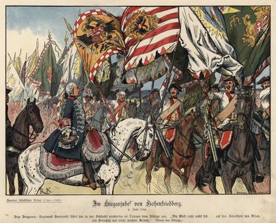 Celebrating the Victory at the Battle of Hohenfriedeberg by Richard Knoetel