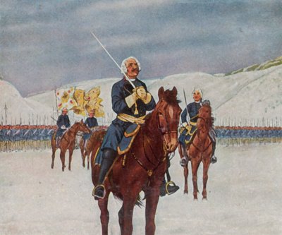 Prayer of the Old Dessau Man Before the Battle of Kesselsdorf by Richard Knotel