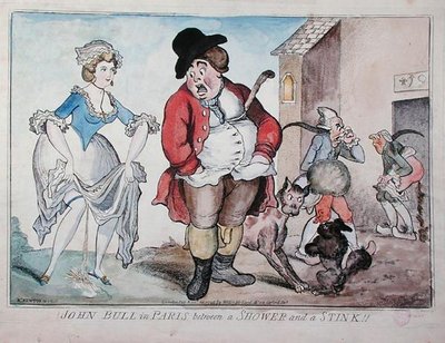 John Bull in Paris between a Shower and a Stink by Richard Newton