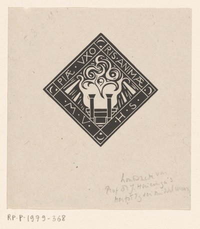 Vignette in Memory of Mary Vincentia Huizinga-Schorer by Richard Nicolaüs Roland Holst